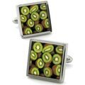 Boutons de manchette sur Grenoble : Boutons de manchettes Robert Charles Boutons de manchette Fruit Kiwi Vert