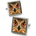 Boutons de manchettes Robert Charles Boutons de manchette Hiboux Marron Grenoble