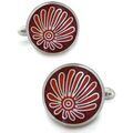 Boutons de manchettes Robert Charles Boutons de manchette Pasadena Rouge