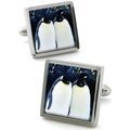 Boutons de manchettes Robert Charles Boutons de manchette Pingouins Noir Grenoble