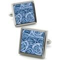 Boutons de manchette sur Grenoble : Boutons de manchettes Robert Charles Boutons de manchette Fleur de rose Bleu de glace