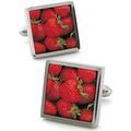 Boutons de manchettes Robert Charles Boutons de manchette Fraise Rouge Grenoble