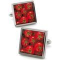 Boutons de manchettes Robert Charles Boutons de manchette Tomate Rouge Grenoble