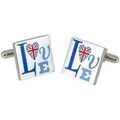 Boutons de manchettes Sonia Spencer Boutons de manchette Love Uk Bleu