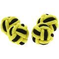 Boutons de manchettes Clj Charles Le Jeune Passementerie RONDO Jaune et Noir Grenoble