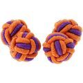 Boutons de manchettes Clj Charles Le Jeune Passementerie RONDO Orange et violet Grenoble