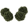 Boutons de manchettes Clj Charles Le Jeune Passementerie RONDO Vert Kaki Grenoble