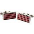 Boutons de manchette sur Grenoble : Boutons de manchettes Tyler & Tyler Boutons de manchette Pinstripe Rouge