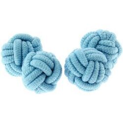 Boutons de manchettes Clj Charles Le Jeune Passementerie RONDO Bleu Turquoise
