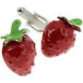 Boutons de manchettes Clj Charles Le Jeune Boutons de manchette fraise Rouge