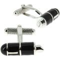 Boutons de manchettes Clj Charles Le Jeune Boutons de manchette plume Noir