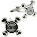 Boutons de manchette sur Grenoble : Boutons de manchettes Clj Charles Le Jeune Boutons de manchette robinet Gris argent Argent&eacute;
