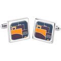 Boutons de manchettes Sonia Spencer Boutons de manchette Orange Grenoble
