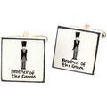 Boutons de manchette sur Grenoble : Boutons de manchettes Sonia Spencer Boutons de manchette mariage Blanc