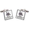 Boutons de manchettes Sonia Spencer Boutons de manchette Mariage Blanc 3