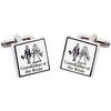 Boutons de manchettes Sonia Spencer Boutons de manchette Mariage Blanc 2
