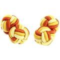 Boutons de manchettes Clj Charles Le Jeune Passementerie Kent Orange
