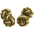 Boutons de manchettes Clj Charles Le Jeune Passementerie Kent Vert Kaki Grenoble