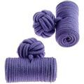 Boutons de manchettes Clj Charles Le Jeune Passementerie Cylindre Mauve Grenoble