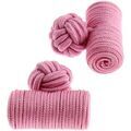 Boutons de manchettes Clj Charles Le Jeune Passementerie Cylindre Rose