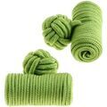 Boutons de manchettes Clj Charles Le Jeune Passementerie Cylindre Vert citron Grenoble