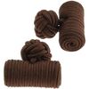 Boutons de manchettes Clj Charles Le Jeune Passementerie Cylindre Marron Chocolat