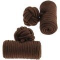 Boutons de manchettes Clj Charles Le Jeune Passementerie Cylindre Marron Chocolat Grenoble