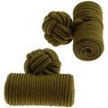 Boutons de manchettes Clj Charles Le Jeune Passementerie Cylindre Vert Kaki Grenoble