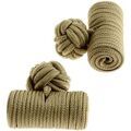 Boutons de manchettes Clj Charles Le Jeune Passementerie Cylindre Marron Grenoble