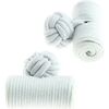 Boutons de manchettes Clj Charles Le Jeune Passementerie Cylindre Blanc pur