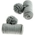 Boutons de manchettes Clj Charles Le Jeune Passementerie Cylindre Gris cendre Grenoble