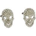 Boutons de manchettes Simon Carter Boutons de manchette taouage de crane Blanc Grenoble