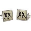Boutons de manchettes Tyler & Tyler Boutons de manchette boxe Noir Grenoble