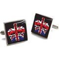 Boutons de manchettes Tyler & Tyler Boutons de manchette Union Jack 1 Noir Grenoble