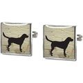 Boutons de manchettes Tyler & Tyler Boutons de manchette Labrador Blanc