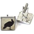 Boutons de manchettes Tyler & Tyler Boutons de manchette Paon Blanc Grenoble