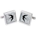 Boutons de manchette sur Grenoble : Boutons de manchettes Sonia Spencer Boutons de manchette Oiseau Gris