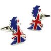 Boutons de manchettes Cravate Avenue Signature Boutons de manchette Rouge