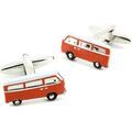 Boutons de manchettes Cravate Avenue Signature Boutons de manchette van seventies Orange Grenoble