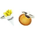 Boutons de manchettes Cravate Avenue Signature Boutons de manchette Tourte Jaune Grenoble
