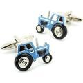Boutons de manchettes Cravate Avenue Signature Boutons de manchette tracteur Bleu Grenoble