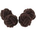 Boutons de manchettes Clj Charles Le Jeune Passementerie RONDO Marron bois Grenoble