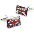 Boutons de manchettes Cravate Avenue Signature Boutons de manchette drapeau anglais Rouge Grenoble