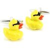 Boutons de manchettes Cravate Avenue Signature Boutons de manchette Petit canard Jaune