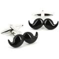 Boutons de manchettes Cravate Avenue Signature Boutons de manchette moustache Noir Grenoble