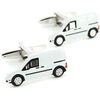 Boutons de manchettes Cravate Avenue Signature Boutons de manchette Utilitaire Blanc