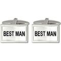 Boutons de manchettes Cravate Avenue Signature Boutons de manchette Meilleur homme Blanc Grenoble