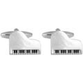 Boutons de manchettes Cravate Avenue Signature Boutons de manchette Grand piano Blanc Grenoble