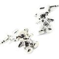 Boutons de manchette sur Grenoble : Boutons de manchettes Tony & Paul Boutons de manchette Teddy assis Gris argent Argent&eacute;