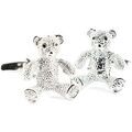 Boutons de manchette sur Grenoble : Boutons de manchettes Tony & Paul Boutons de manchette Teddy bear Gris argent Argent&eacute;
